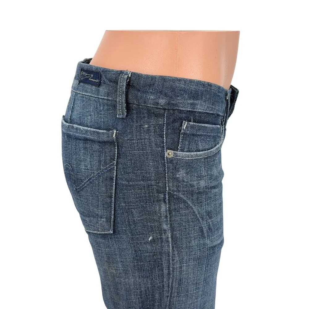 Vintage Citizens Of Humanity Low Rise Flare Jeans 30 | Y2K McBling Boho Grunge - Picture 7 of 16